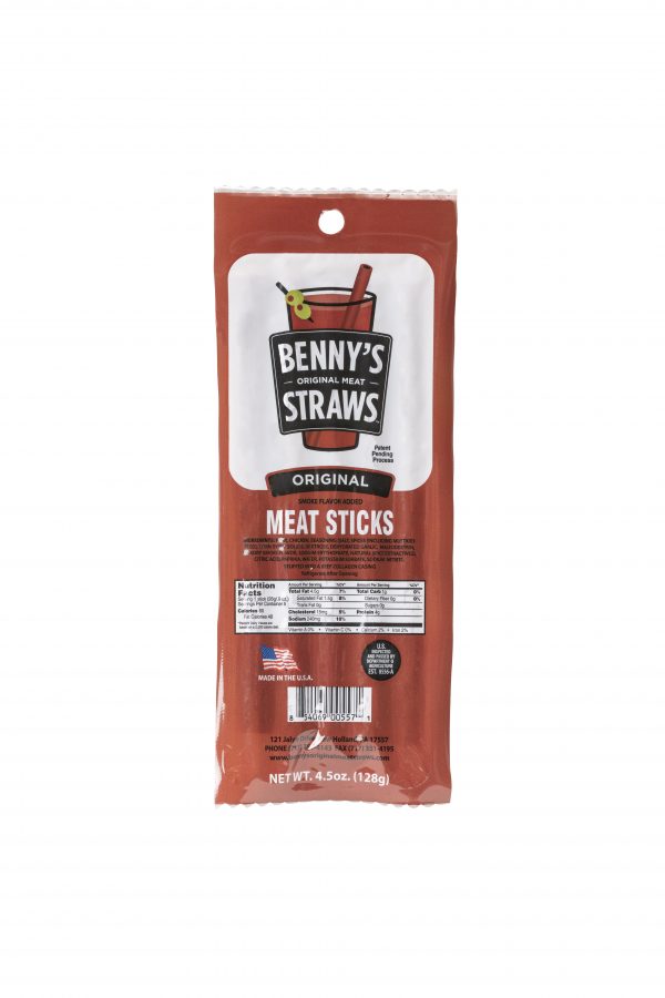 Original Meat Straws 5 Pack Benny's Meat Straws